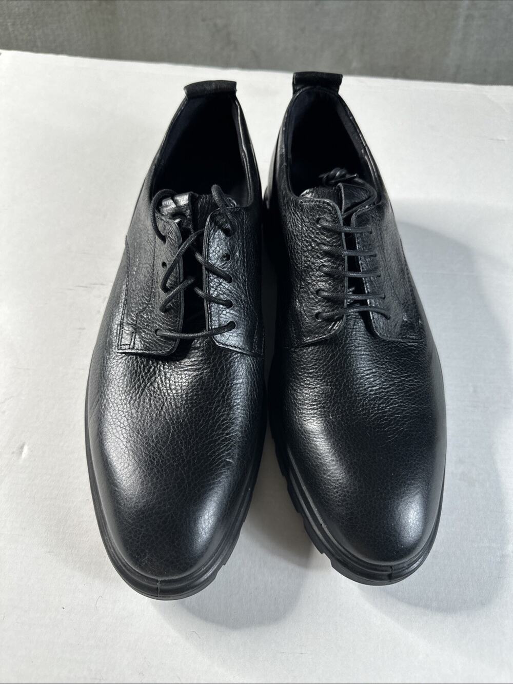 ECCO Tray Tech Mens Sz EU 43 US10 Brown Leather Oxford Lace Up Casual Shoes